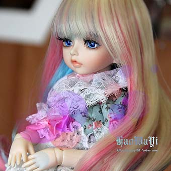 colorful long hair 1/6 | Item in Stock | WIG