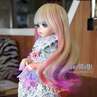 colorful long hair 1/6 | Item in Stock | WIG