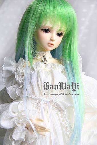 green and blue long hair 1/6 | Item in Stock | WIG