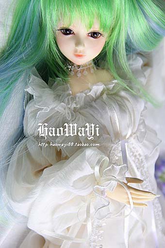 green and blue long hair 1/6 | Item in Stock | WIG