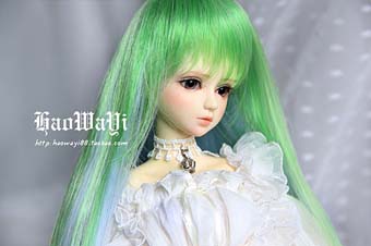 green and blue long hair 1/6 | Item in Stock | WIG