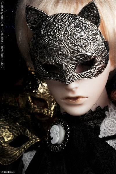 All Size - Cat Grassi Mask (Antique Silver) [Limited time] | Item in Stock | ACCESSORIES