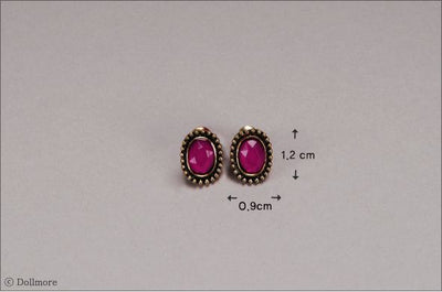 All Size - Antique Story Earring (Wine) | Item in Stock | ACCESSORIES