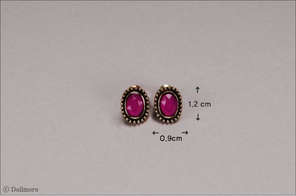 All Size - Antique Story Earring (Wine) | Item in Stock | ACCESSORIES