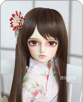 Universal long hair 40cm Dark brown | Item in Stock | WIG