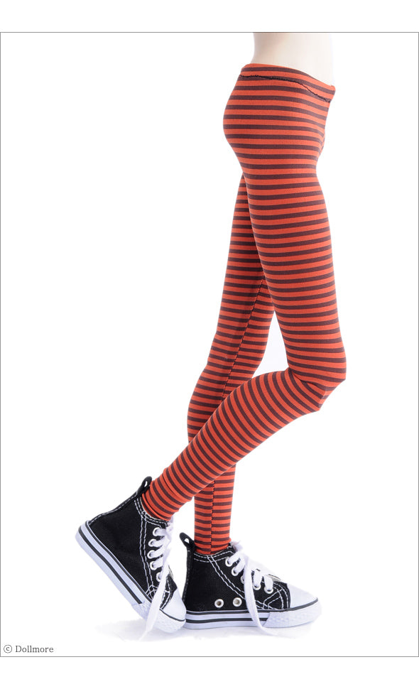 SD - Slim Striped Leggings (Red) | Item in Stock | OUTFIT