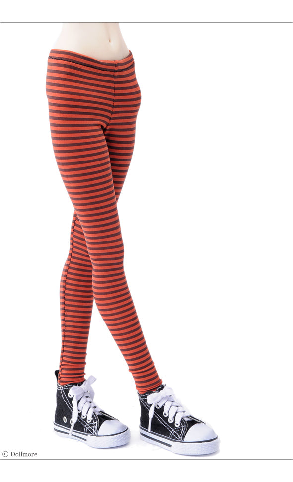 SD - Slim Striped Leggings (Red) | Item in Stock | OUTFIT