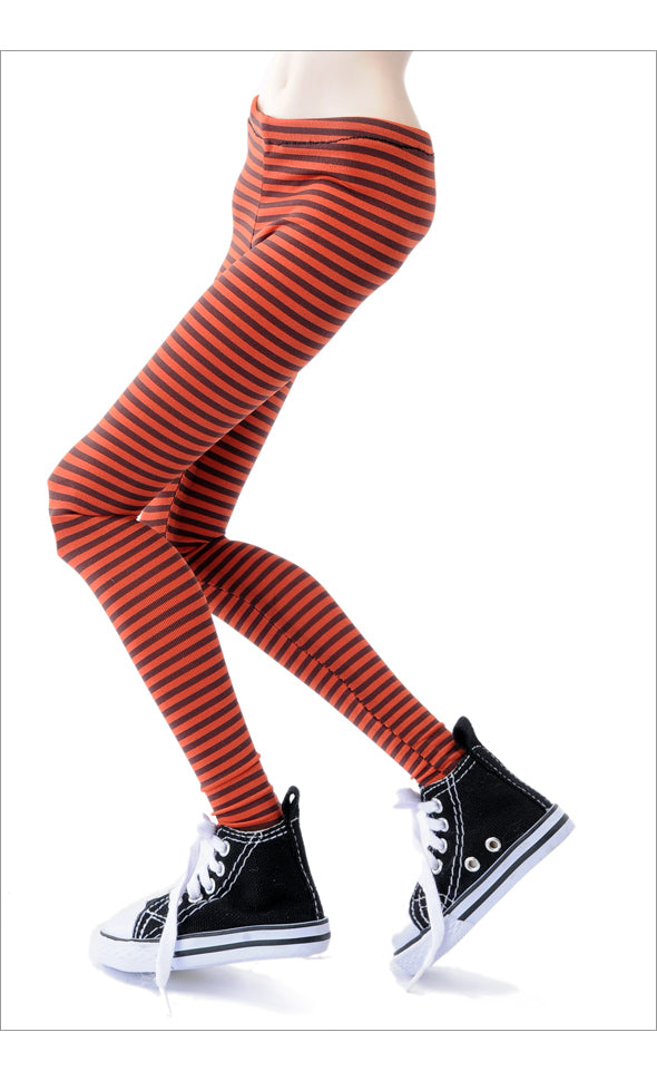 SD - Slim Striped Leggings (Red) | Item in Stock | OUTFIT