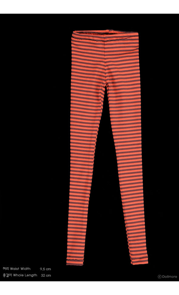 SD - Slim Striped Leggings (Red) | Item in Stock | OUTFIT