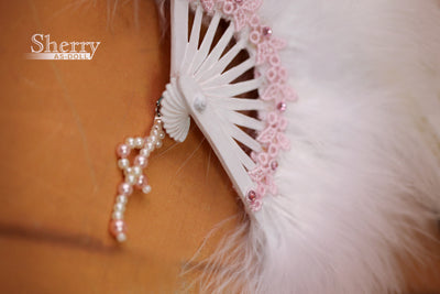 1/3 Palace white feather fan JE314095 [Limited time] | Item in Stock | ACCESSORIES