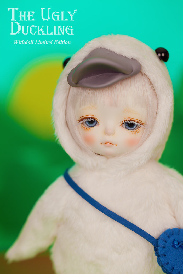 Ugly Duckling / Shawn *Cream white skin *Boy body *With swan wig & clothes *With gray webbed parts [5%OFF Limited Time ] | Preorder | DOLL