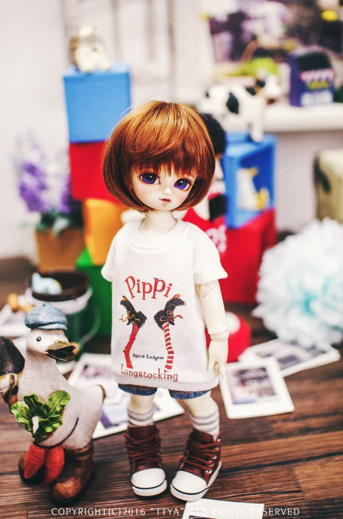 USD Pippi Long T shirt - White  | Preorder | OUTFIT