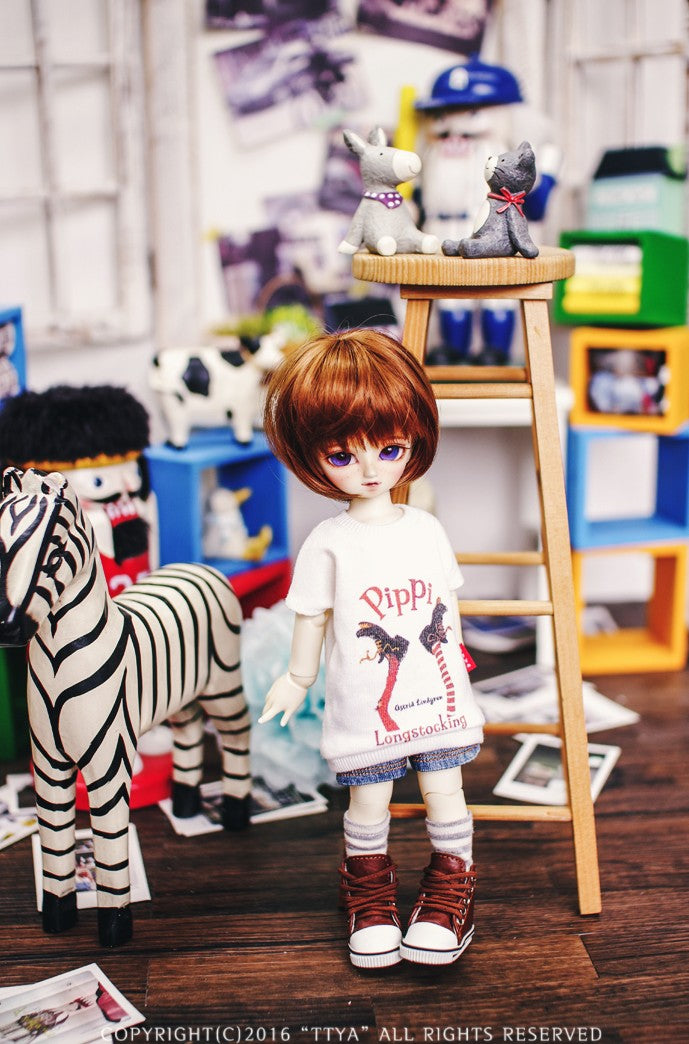 USD Pippi Long T shirt - White  | Preorder | OUTFIT