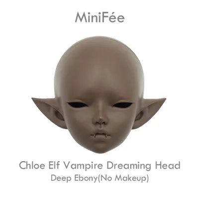 MiniFee Chloe Elf Vampire Dreaming Head (Deep Ebony only) [Limited Time] | Preorder | PARTS