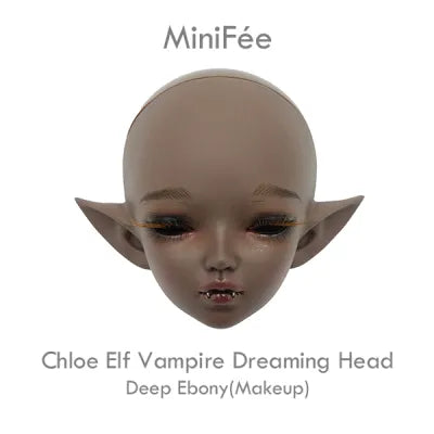 MiniFee Chloe Elf Vampire Dreaming Head (Deep Ebony only) [Limited Time] | Preorder | PARTS