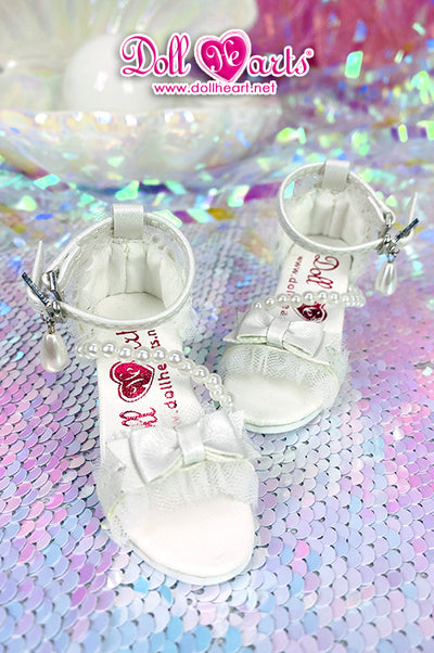 LS001453 White Pearl Sandals [SD13] [Limited Quantity] | Preorder | SHOES