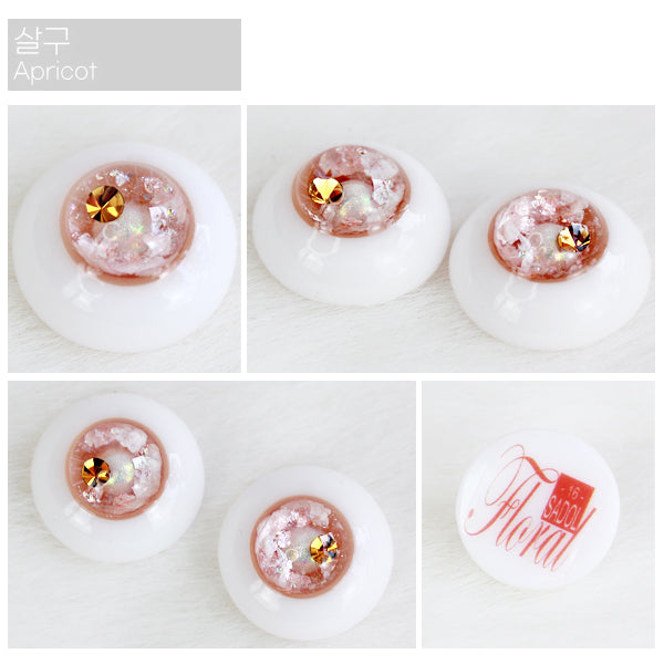 FLORAL [Apricot]16mm | Item in Stock | EYES