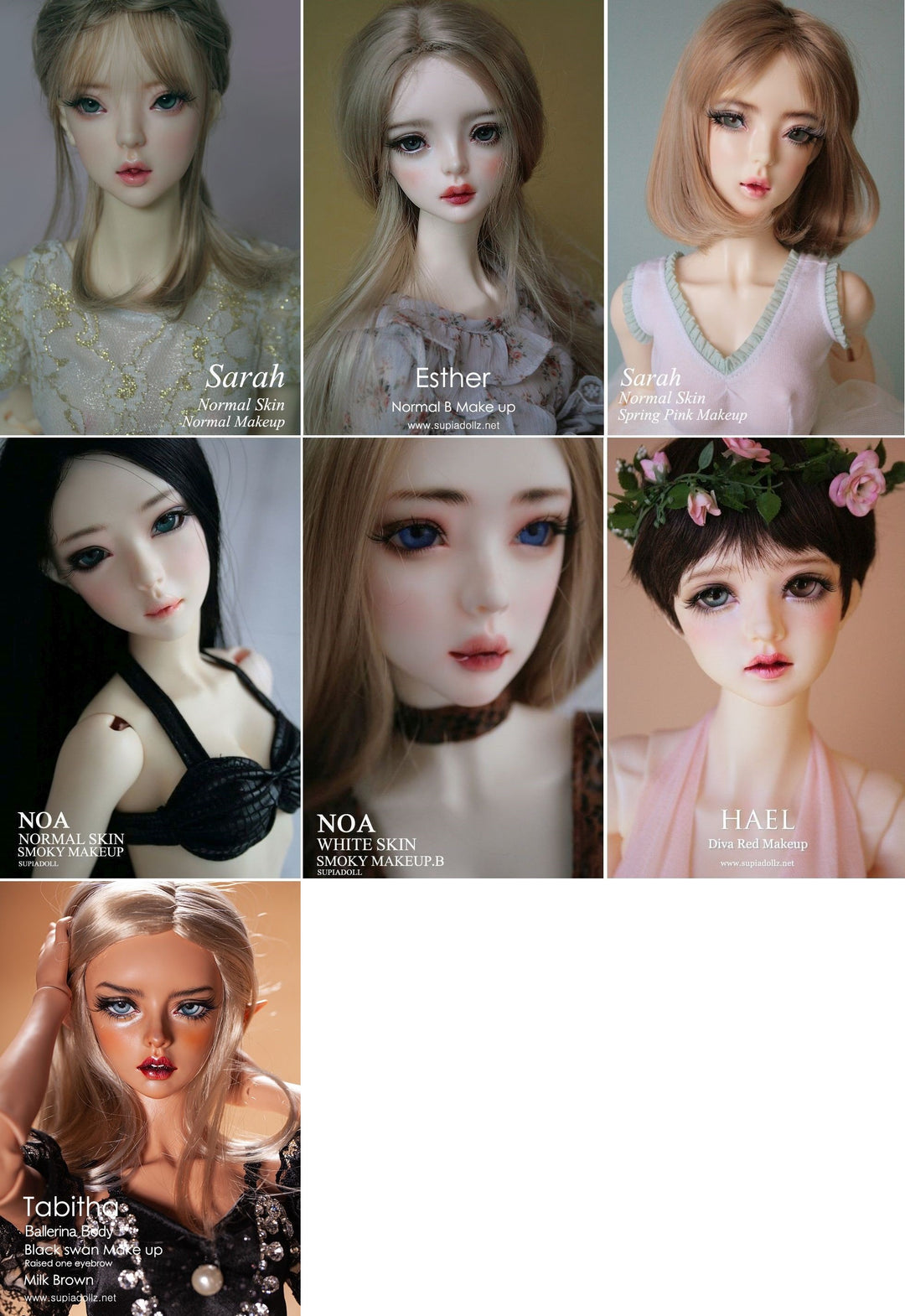 Headparts] Girl dolls | Preorder | PARTS – Dolk BJD