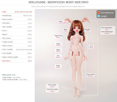 SKINNY(F)-Pegasus PLATINA | Item in Stock | DOLL