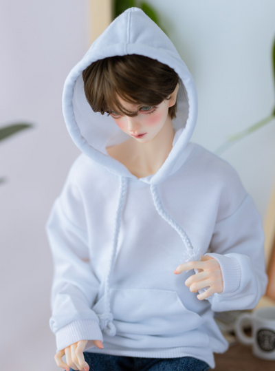 Hooded pocket sweater White | Item in Stock | OUTFIT