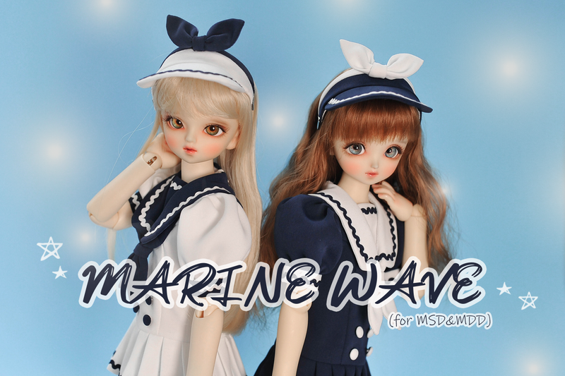 Marine Wave - MSD, MDD GIRL: White/8~9inch [Limited Quantity] | Preorder | OUTFIT