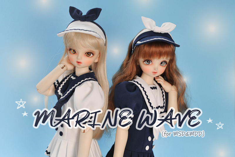 Marine Wave - MSD, MDD GIRL: White/7~8inch [Limited Quantity] | Preorder | OUTFIT
