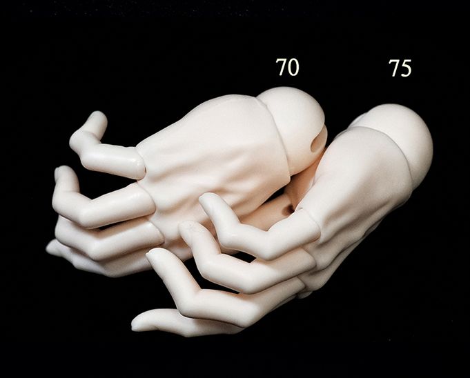 Single jointed hand parts(PIPOS70) | Preorder | PARTS