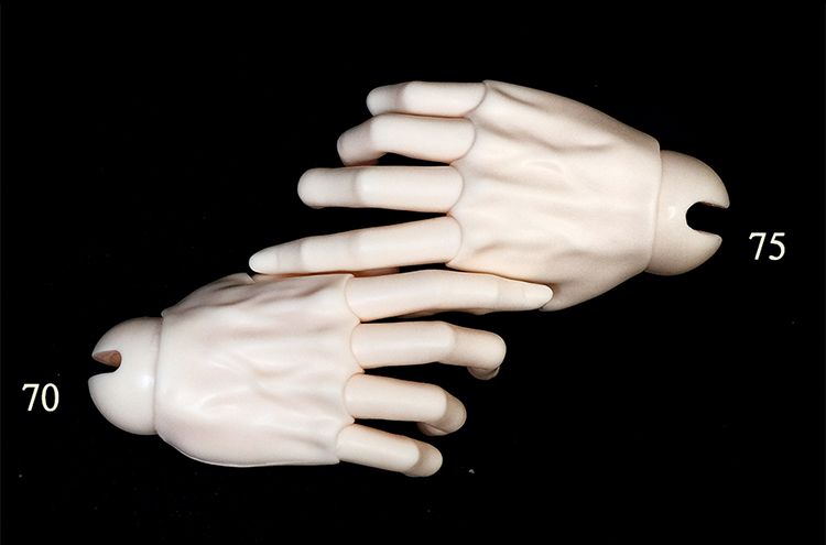 Single jointed hand parts(PIPOS70) | Preorder | PARTS