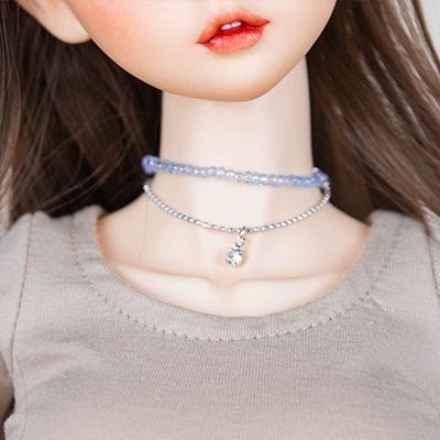 Crystal Beads Necklace -SD13~16 (Sky) [Limited time offer] | Preorder | ACCESSORY