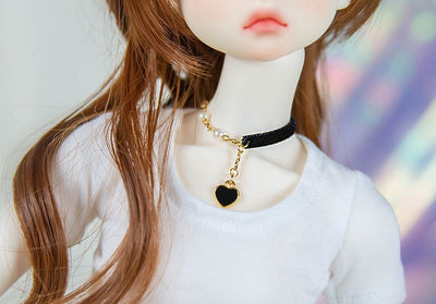 Heart Drop Necklace -SD13~16 (Black) [Limited time offer] | Preorder | ACCESSORY