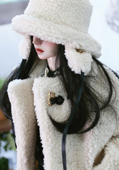 Pluffy Pluffy acc. (hat,bag,warmers) Set 60cm,65cm -Cream [Limited time offer] | Preorder | Accessories