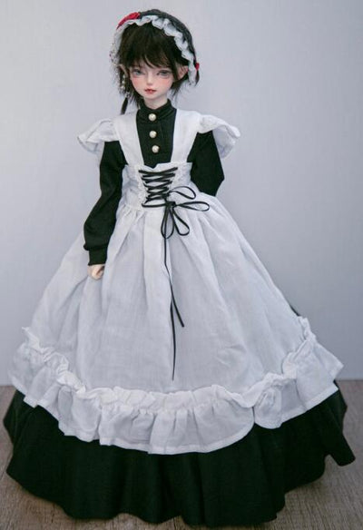 [British traditional maid outfit long skirt] Osaka store limited item Unisex 40cm size | Item in Stock | OUTFIT