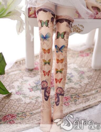 Over-the-knee socks Classic Butterfly (60cm) | Item in Stock | OUTFIT