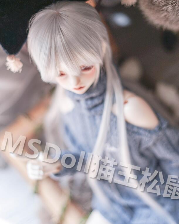 Male doll wig Silver gray (22-23cm) | Item in Stock | WIG