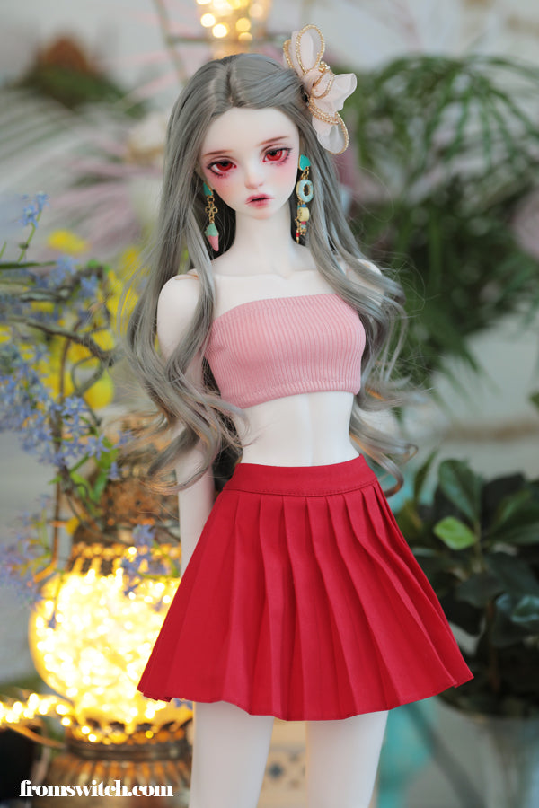 Basic Skirt: Red [Limited Time] | Preorder | OUTFIT