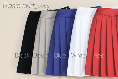 Basic Skirt: Red [Limited Time] | Preorder | OUTFIT