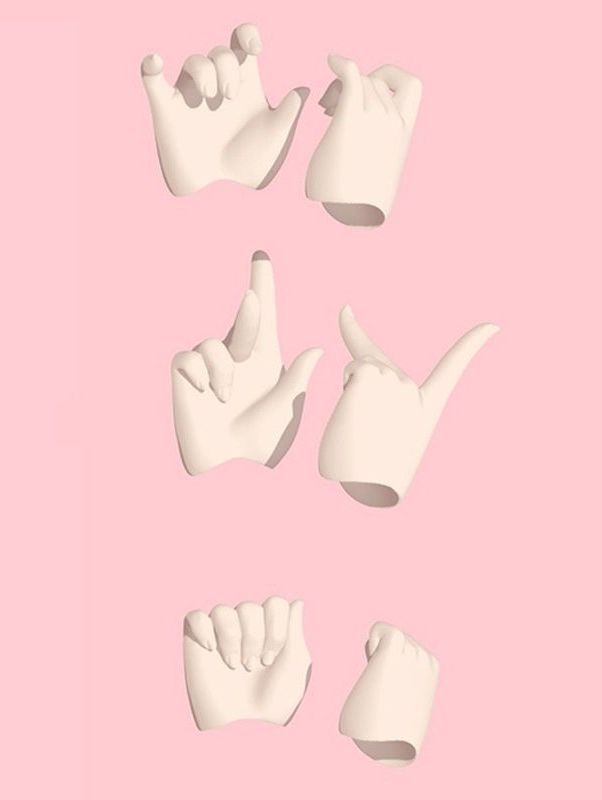 1/4 Hand Parts 3Pair Set (For Mimi) -Semi White Skin [Limited Quanity] | Preorder | PARTS