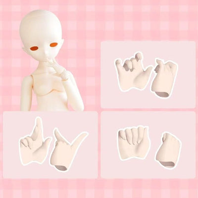 1/4 Hand Parts 3Pair Set (For Mimi) -Semi White Skin [Limited Quanity] | Preorder | PARTS