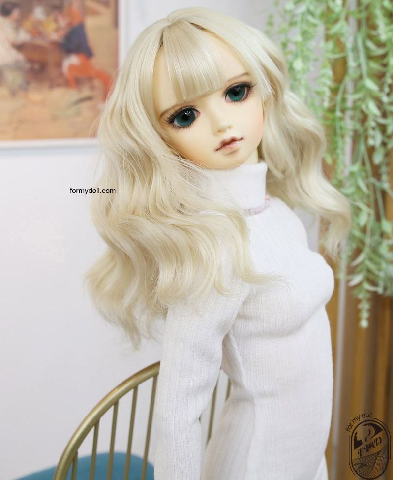 [FMD-1150] Cream Blond M: Bang Style A (Default) [Limited Time] | Preorder | WIG