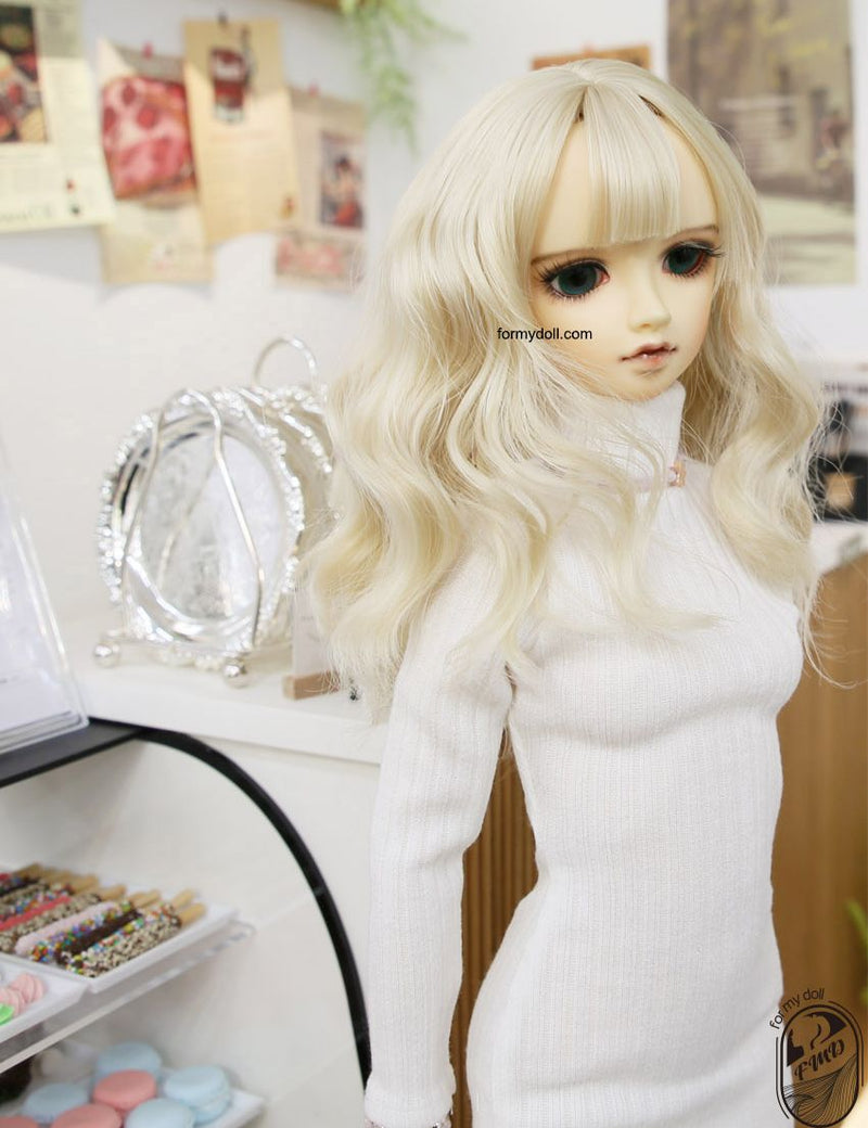 [FMD-1150] Cream Blond M: Bang Style A (Default) [Limited Time] | Preorder | WIG