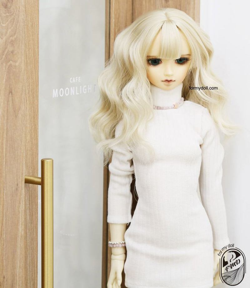 [FMD-1150] Cream Blond M: Bang Style A (Default) [Limited Time] | Preorder | WIG