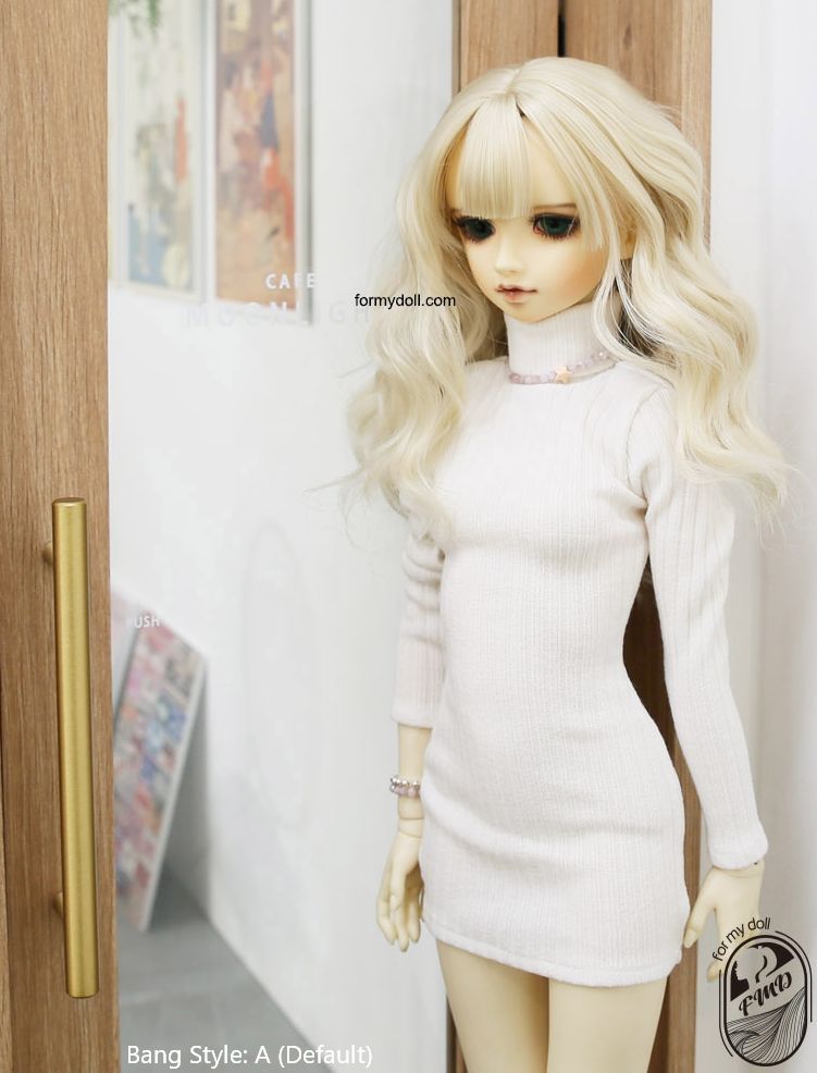 [FMD-1150] Cream Blond M: Bang Style A (Default) [Limited Time] | Preorder | WIG