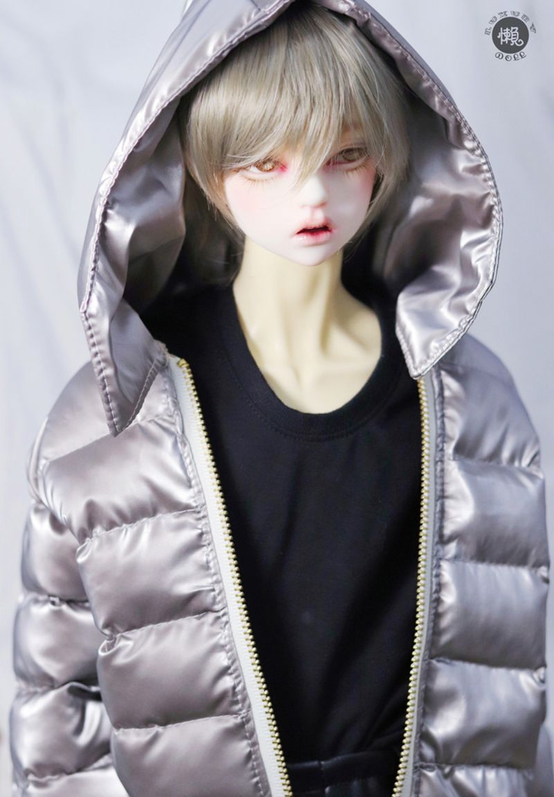 Handsome down jacket hat coat POPO 68 SD17 Champagne Gray | Item in Stock | OUTFIT