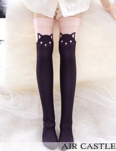 Over-the-knee socks black cat | Item in Stock | OUTFIT