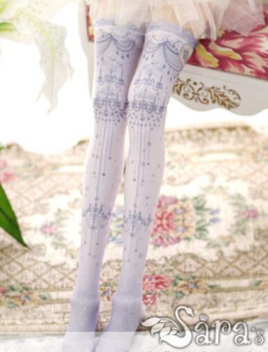 Over-the-knee socks Crystal chandelier (60cm) | Item in Stock | OUTFIT