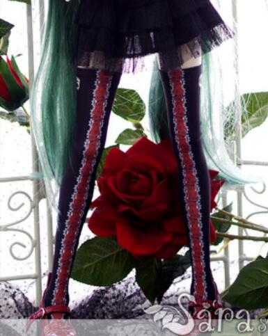 Over-the-knee socks Rose knight (60cm) | Item in Stock | OUTFIT