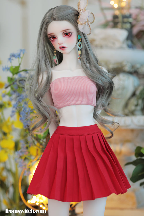 Basic Skirt: Red [Limited Time] | Preorder | OUTFIT