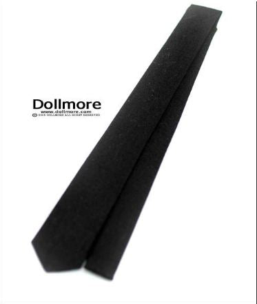 Model Doll Size - Solid Necktie (Black) | Item in Stock | ACCESSORY
