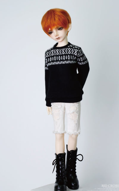 OFC-Half Damage Pants (White) | Item in Stock | OUTFIT