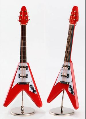 Electric Guitar (RED) (GE13-S : 18cm) | Item in Stock | ACCESSORY